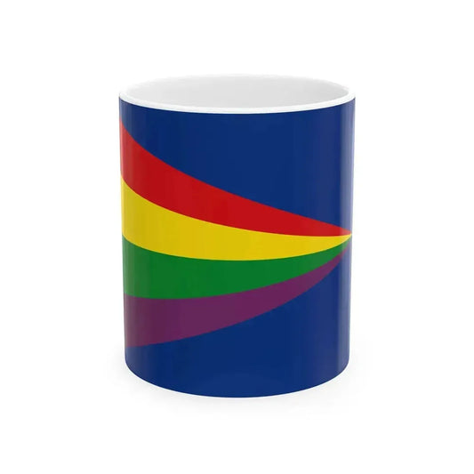 Flag of Chelno-Vershinsky rayon Samara oblast (Russia) White Coffee Mug 11oz - Go Mug Yourself