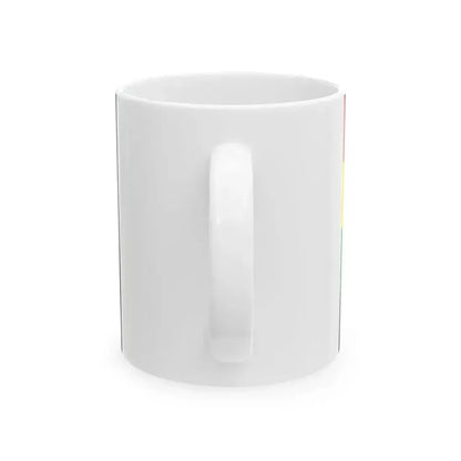 Flag of Chelno-Vershinsky rayon Samara oblast (Russia) White Coffee Mug - Go Mug Yourself