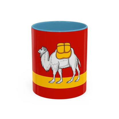 Flag of Chelyabinsk Oblast Russia - Accent Coffee Mug 11oz Light Blue - Go Mug Yourself