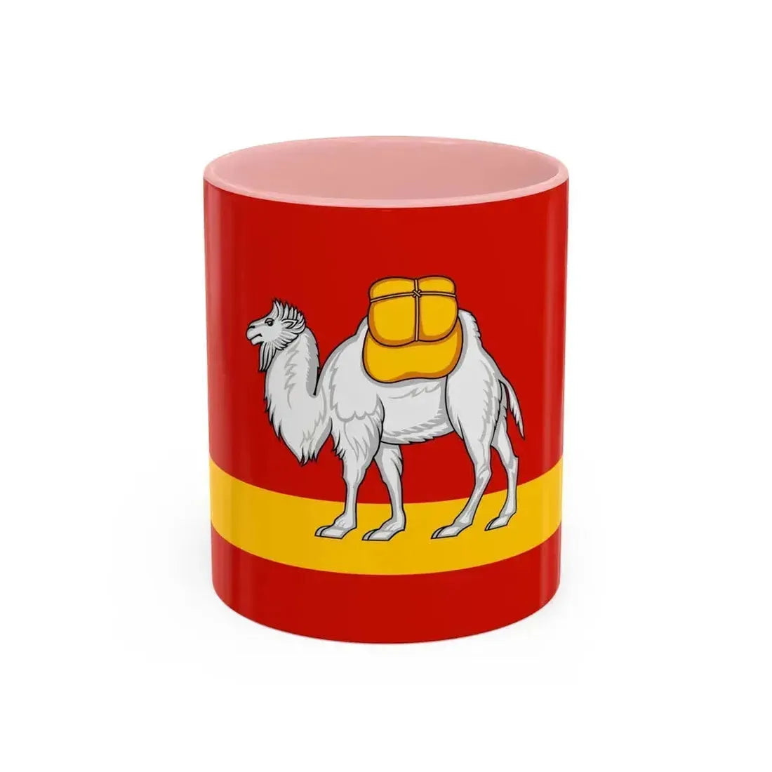 Flag of Chelyabinsk Oblast Russia - Accent Coffee Mug 11oz Pink - Go Mug Yourself