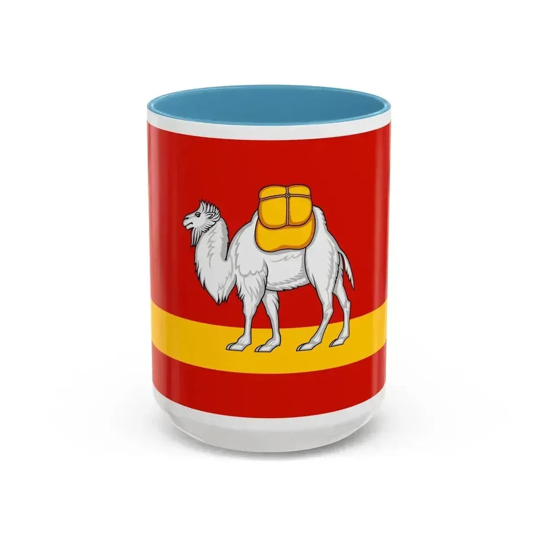 Flag of Chelyabinsk Oblast Russia - Accent Coffee Mug 15oz Light Blue - Go Mug Yourself