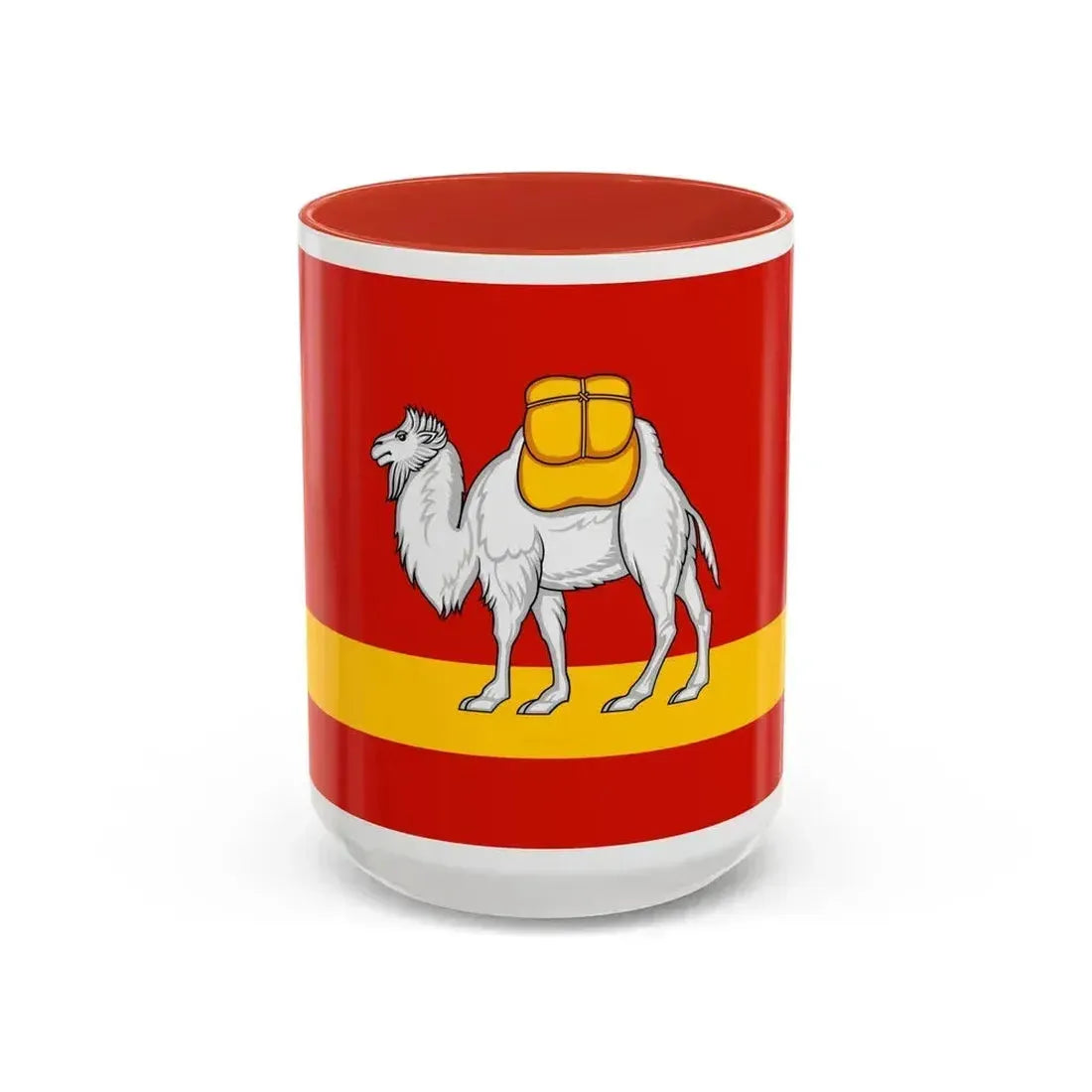 Flag of Chelyabinsk Oblast Russia - Accent Coffee Mug 15oz Red - Go Mug Yourself