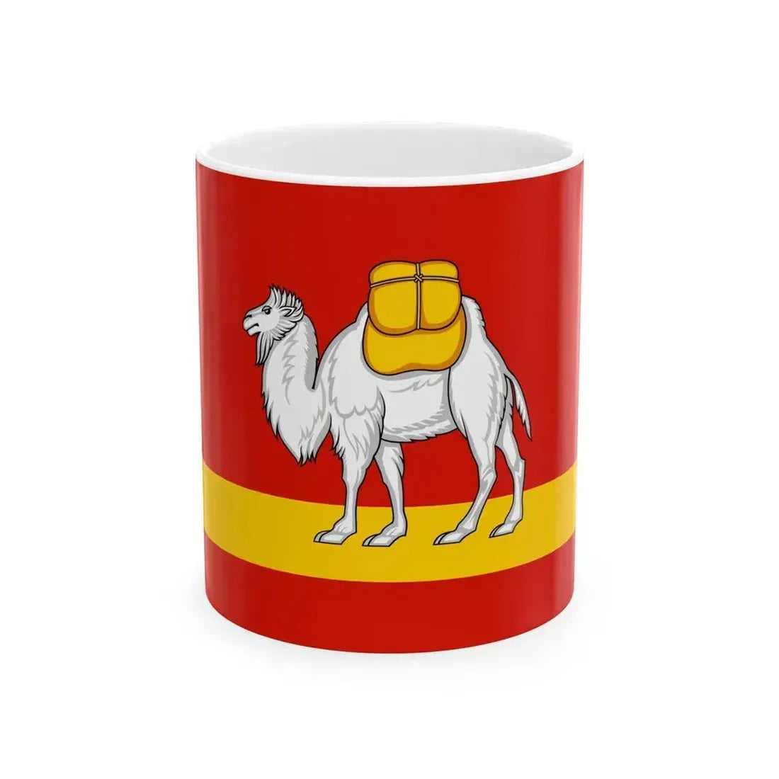Flag of Chelyabinsk Oblast Russia - White Coffee Mug 11oz - Go Mug Yourself