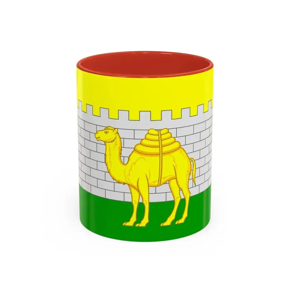 Flag of Chelyabinsk Russia - Accent Coffee Mug 11oz Red - Go Mug Yourself