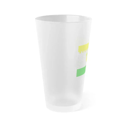 Flag of Chelyabinsk Russia - Frosted Pint Glass 16oz - Go Mug Yourself