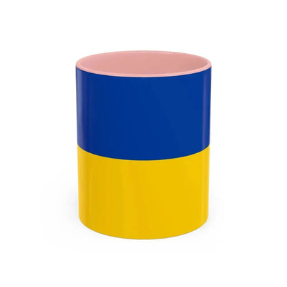 Flag of Chemnitz Germany - Accent Coffee Mug 11oz Pink - Go Mug Yourself