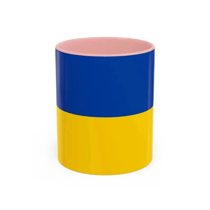 Flag of Chemnitz Germany - Accent Coffee Mug 11oz Pink - Go Mug Yourself