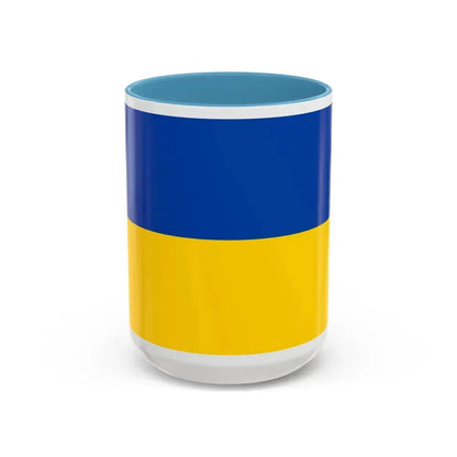 Flag of Chemnitz Germany - Accent Coffee Mug 15oz Light Blue - Go Mug Yourself