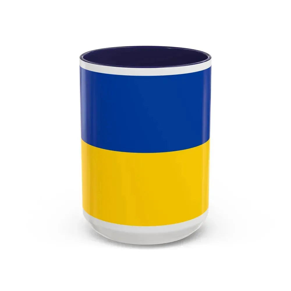Flag of Chemnitz Germany - Accent Coffee Mug 15oz Navy - Go Mug Yourself