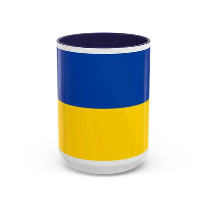 Flag of Chemnitz Germany - Accent Coffee Mug 15oz Navy - Go Mug Yourself