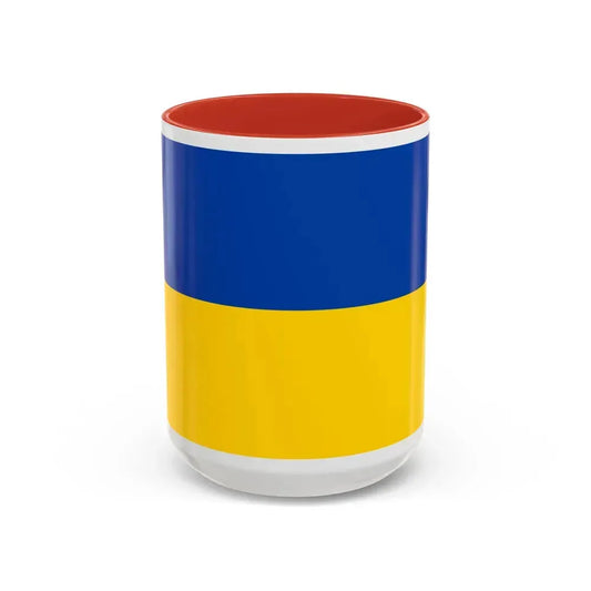 Flag of Chemnitz Germany - Accent Coffee Mug 15oz Red - Go Mug Yourself