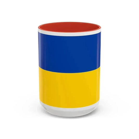 Flag of Chemnitz Germany - Accent Coffee Mug 15oz Red - Go Mug Yourself