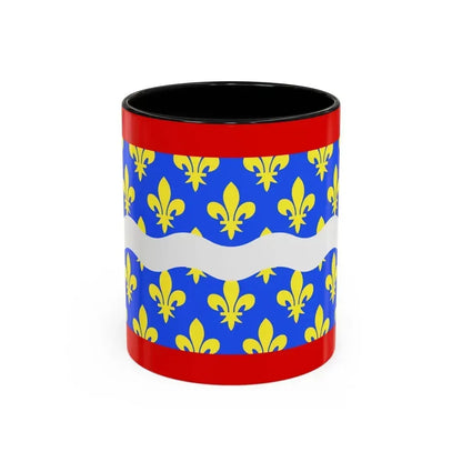 Flag of Cher France - Accent Coffee Mug 11oz Black - Go Mug Yourself