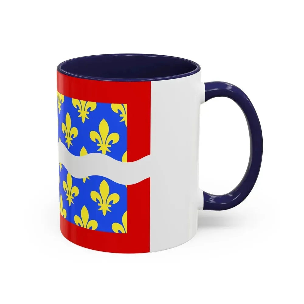 Flag of Cher France - Accent Coffee Mug - Go Mug Yourself
