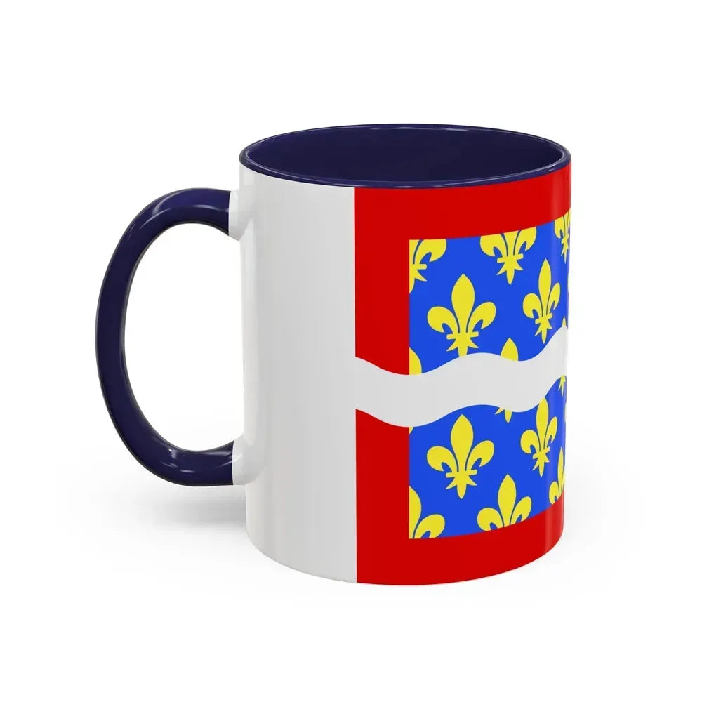 Flag of Cher France - Accent Coffee Mug - Go Mug Yourself