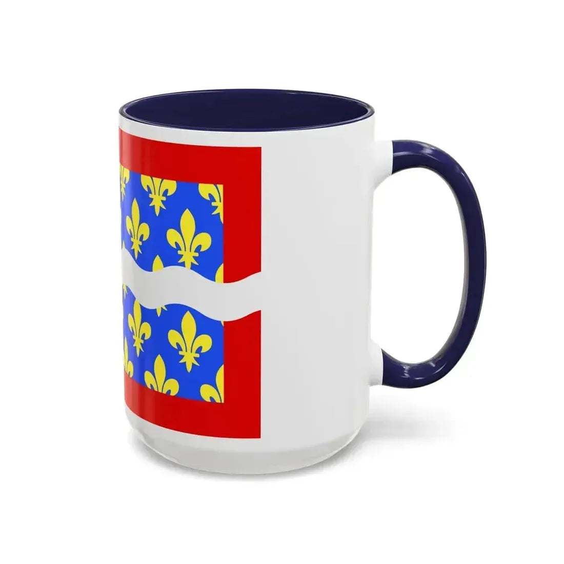 Flag of Cher France - Accent Coffee Mug - Go Mug Yourself