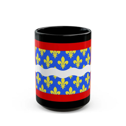 Flag of Cher France - Black Coffee Mug-15oz-Go Mug Yourself