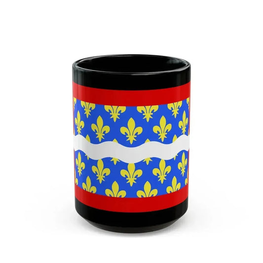 Flag of Cher France - Black Coffee Mug 15oz - Go Mug Yourself