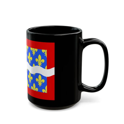 Flag of Cher France - Black Coffee Mug-Go Mug Yourself