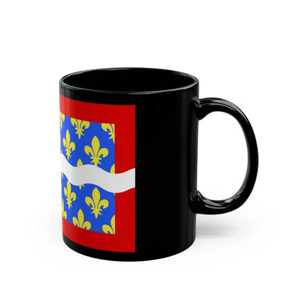 Flag of Cher France - Black Coffee Mug-Go Mug Yourself