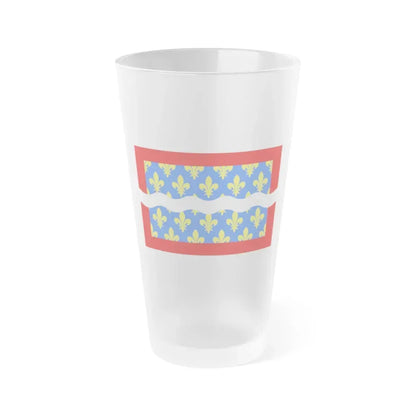 Flag of Cher France - Frosted Pint Glass 16oz 16oz Frosted - Go Mug Yourself