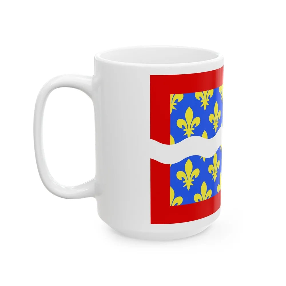 Flag of Cher France - White Coffee Mug-Go Mug Yourself