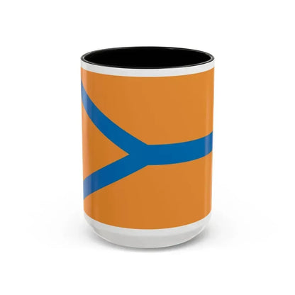 Flag of Cherepovets Russia - Accent Coffee Mug 15oz Black - Go Mug Yourself