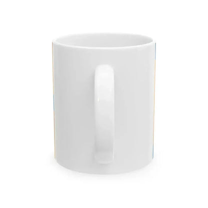 Flag of Cherepovets Vologda oblast (Russia) White Coffee Mug - Go Mug Yourself