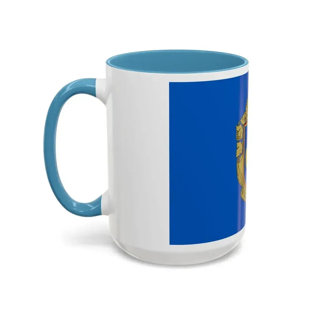 Flag of Cherkasy Oblast Ukraine - Accent Coffee Mug - Go Mug Yourself