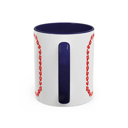Flag of Cherkasy Ukraine - Accent Coffee Mug - Go Mug Yourself