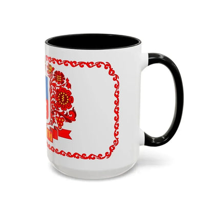 Flag of Cherkasy Ukraine - Accent Coffee Mug - Go Mug Yourself