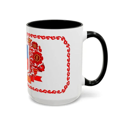 Flag of Cherkasy Ukraine - Accent Coffee Mug - Go Mug Yourself
