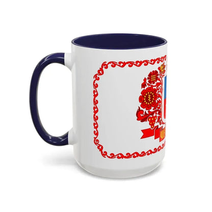Flag of Cherkasy Ukraine - Accent Coffee Mug - Go Mug Yourself