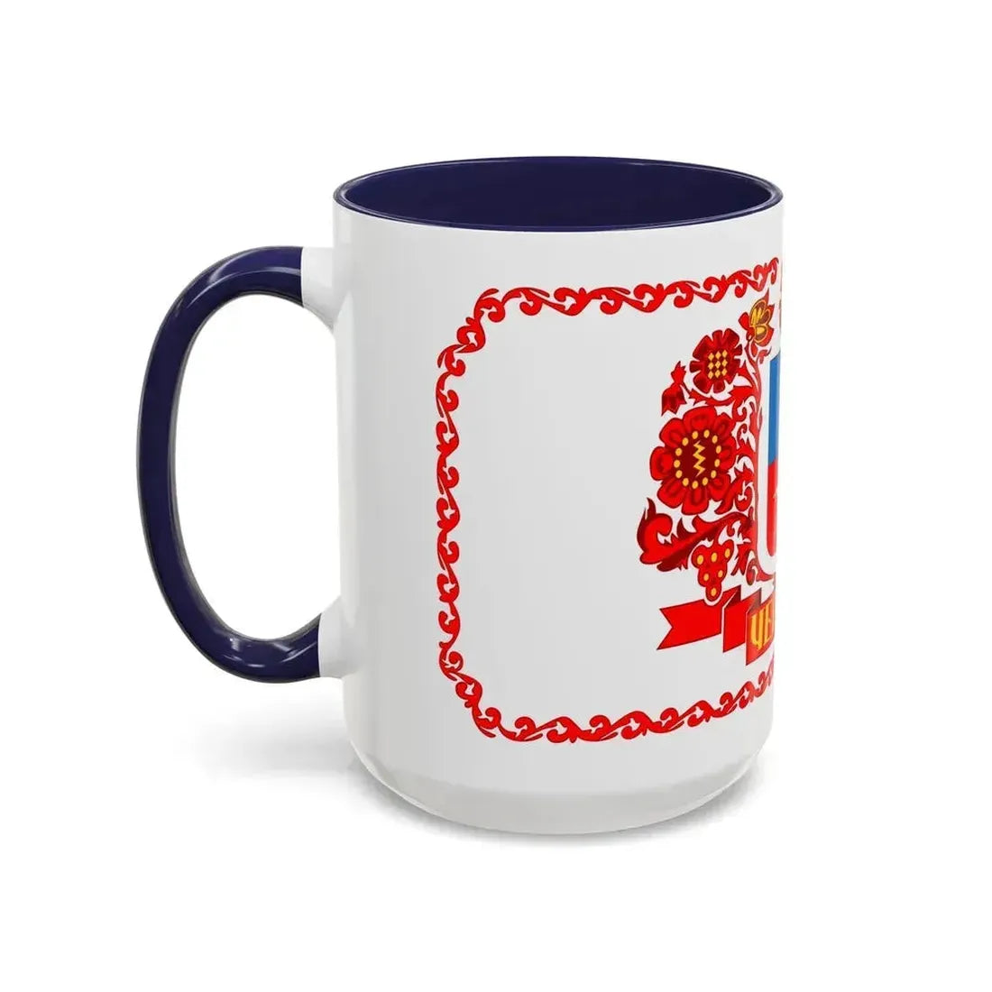 Flag of Cherkasy Ukraine - Accent Coffee Mug - Go Mug Yourself