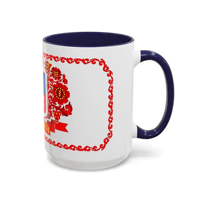Flag of Cherkasy Ukraine - Accent Coffee Mug - Go Mug Yourself