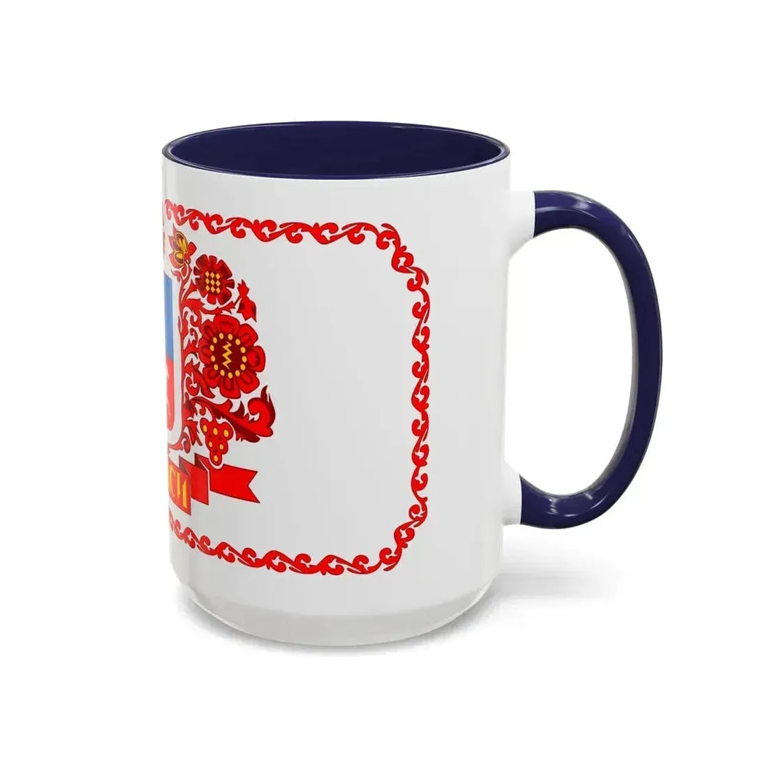 Flag of Cherkasy Ukraine - Accent Coffee Mug - Go Mug Yourself