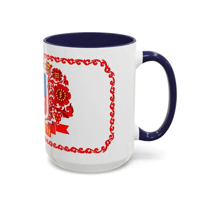 Flag of Cherkasy Ukraine - Accent Coffee Mug - Go Mug Yourself