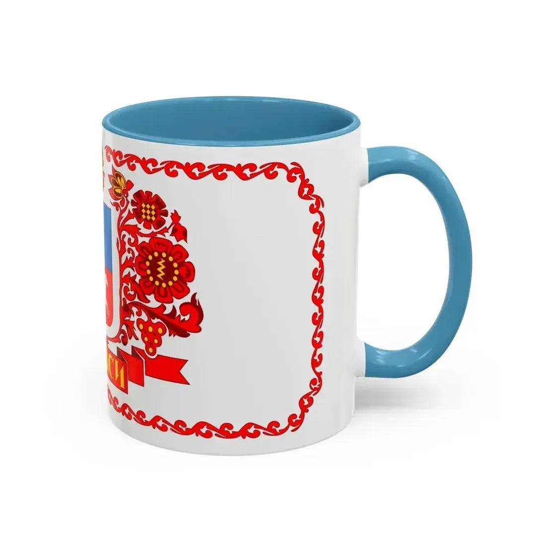 Flag of Cherkasy Ukraine - Accent Coffee Mug - Go Mug Yourself