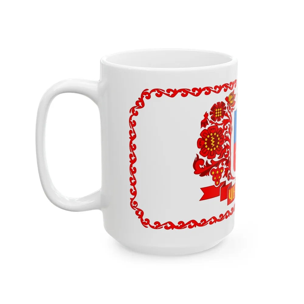 Flag of Cherkasy Ukraine - White Coffee Mug-Go Mug Yourself