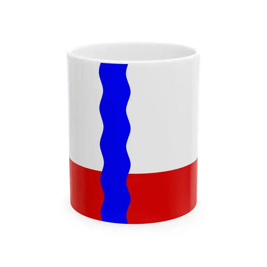 Flag of Cherlaksky District 2011 (Russia) White Coffee Mug 11oz - Go Mug Yourself