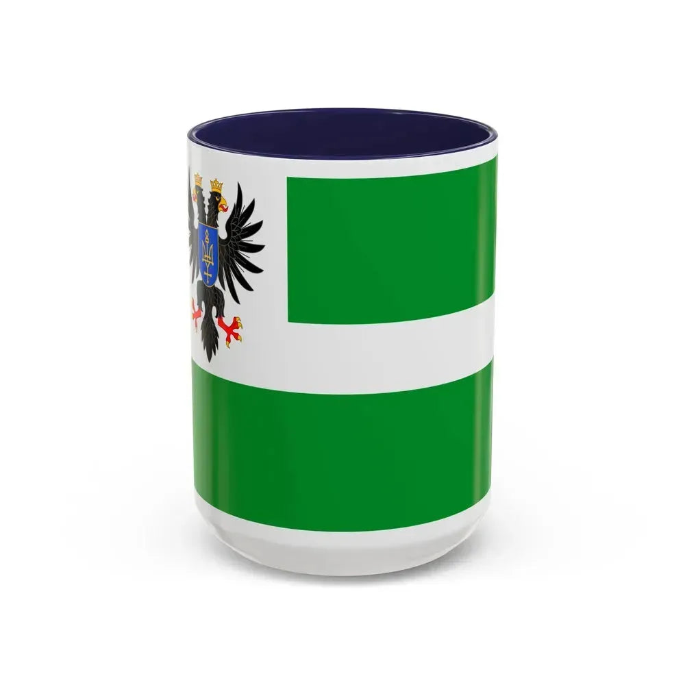 Flag of Chernihiv Oblast Ukraine - Accent Coffee Mug 15oz Navy - Go Mug Yourself