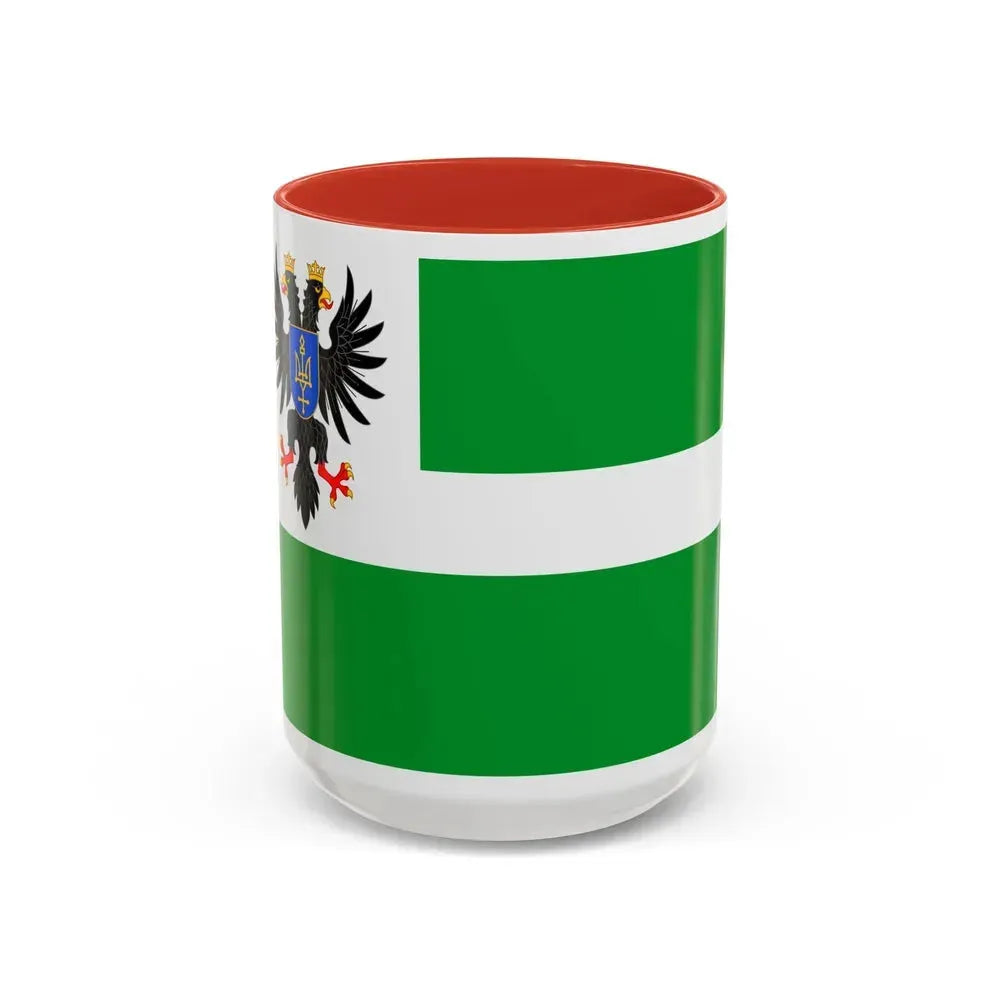 Flag of Chernihiv Oblast Ukraine - Accent Coffee Mug 15oz Red - Go Mug Yourself