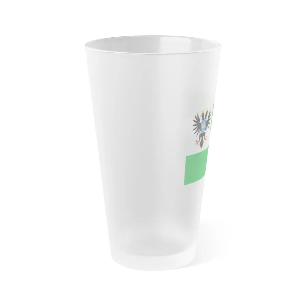 Flag of Chernihiv Oblast Ukraine - Frosted Pint Glass 16oz-Go Mug Yourself