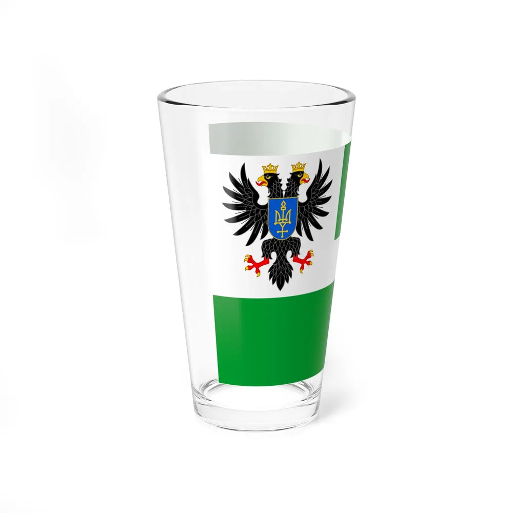 Flag of Chernihiv Oblast Ukraine - Pint Glass 16oz-Go Mug Yourself