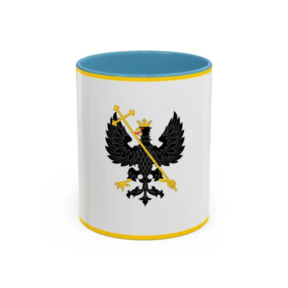 Flag of Chernihiv Ukraine - Accent Coffee Mug 11oz Light Blue - Go Mug Yourself