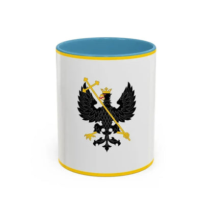 Flag of Chernihiv Ukraine - Accent Coffee Mug 11oz Light Blue - Go Mug Yourself