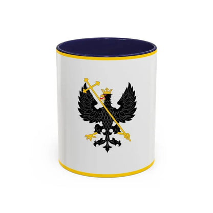 Flag of Chernihiv Ukraine - Accent Coffee Mug 11oz Navy - Go Mug Yourself