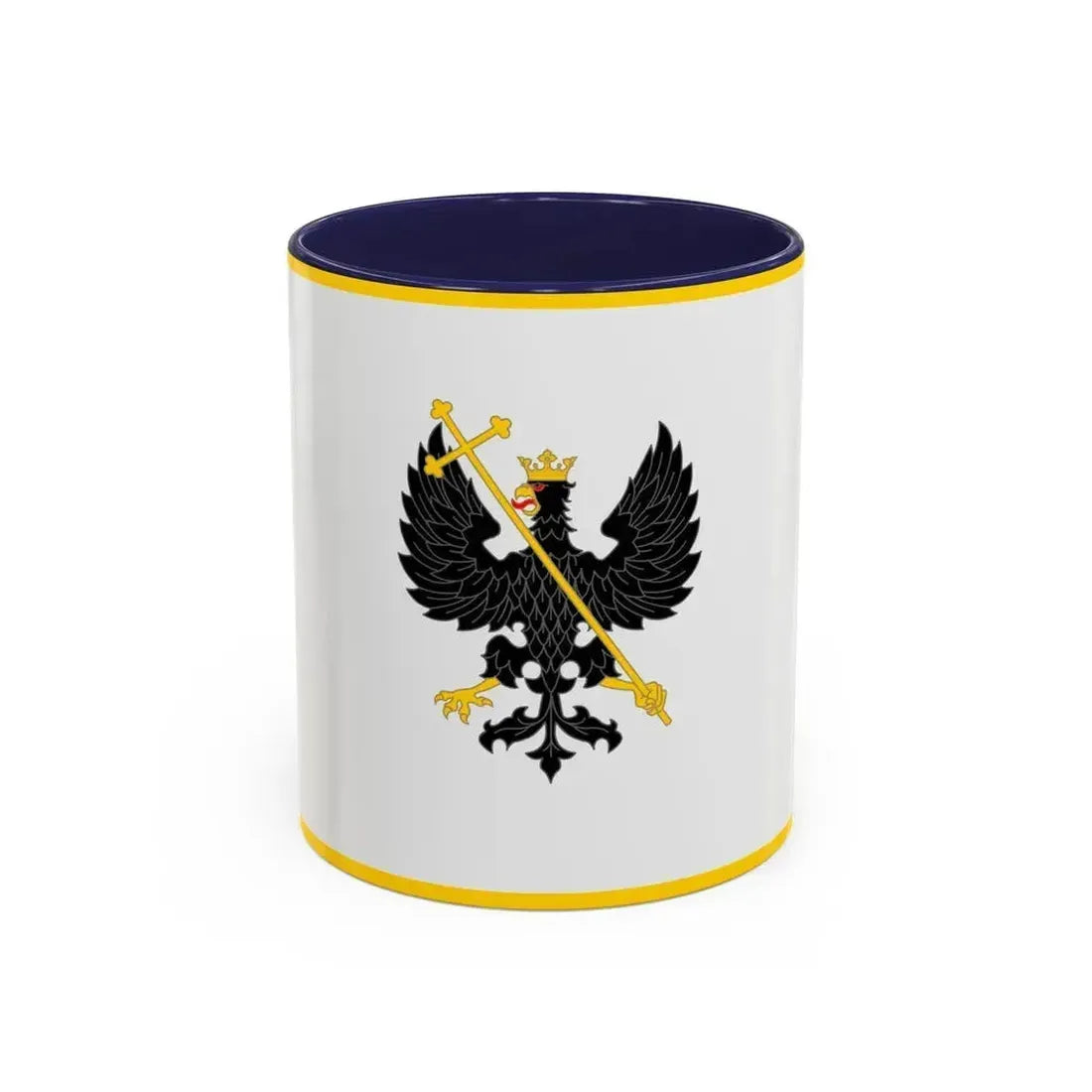 Flag of Chernihiv Ukraine - Accent Coffee Mug 11oz Navy - Go Mug Yourself