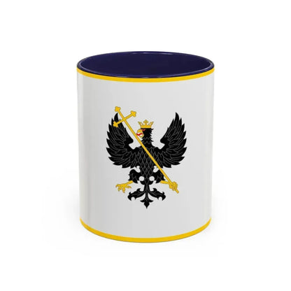 Flag of Chernihiv Ukraine - Accent Coffee Mug 11oz Navy - Go Mug Yourself