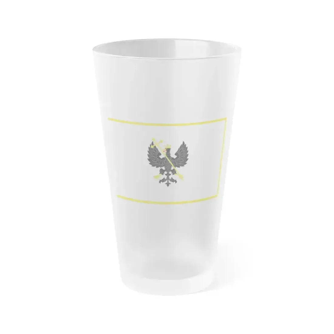 Flag of Chernihiv Ukraine - Frosted Pint Glass 16oz 16oz Frosted - Go Mug Yourself